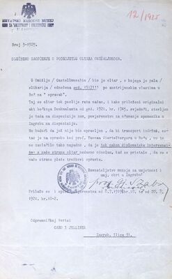 Omišalj - Crkva Uznesenja Blažene Djevice Marije, oltar