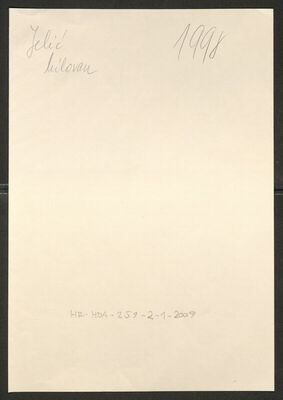 Jelić, Milovan, 30.9.1914. Policijski karton