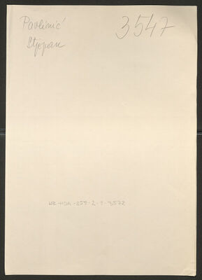 Pavlinić, Stjepan, 2.4.1883. Policijski karton