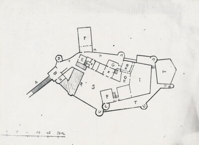 Ozalj - Stari grad, tlocrt