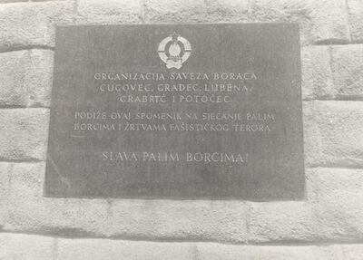 Cugovec - Spomenik NOB-e