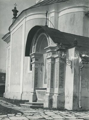Trški Vrh (Krapina) - Crkva Majke Božje Jeruzalemske, vanjština, detalj