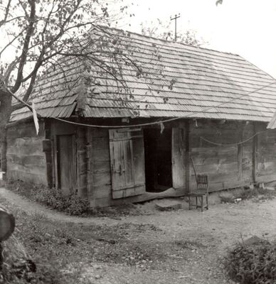 Lukinić Brdo - Tradicijska drvena prizemnica, detalj vanjštine