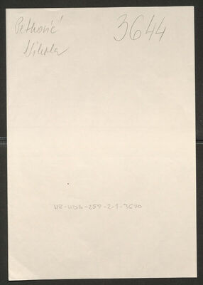 Petković, Nikola, 1891. Policijski karton