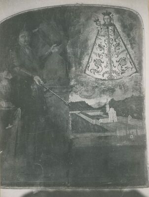 Lepoglava - Pavlinski samostan, Zidna slika u ljetnom refektoriju - Herman Celjski