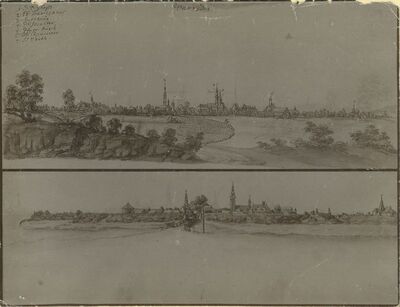 Varaždin - grad oko 1729. godine