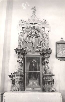 Kloštar Ivanić - Župna crkva Uznesenja Blažene Djevice Marije, oltar Trpećeg Krista