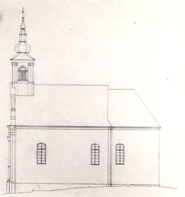 Pogančec - Crkva sv. Majke Božje Lauretanske, istočno pročelje