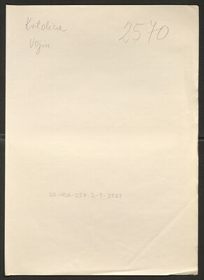 Krtolica, Vojin, 27.11.1909. Policijski karton