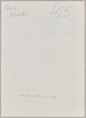 Bleier, Vladislav, 7.12.1911. Policijski karton