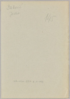 Baković, Jerko, 11.4.1916. Policijski karton