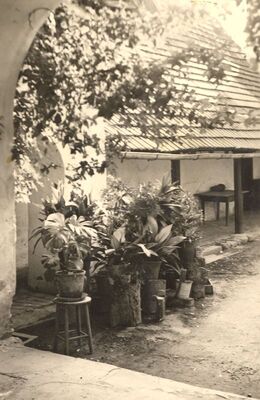 Slavetić - Dvorac Oršić, detalj dvorišta