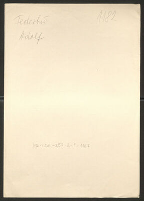 Federbuš, Adolf, 10.3.1880. Policijski karton