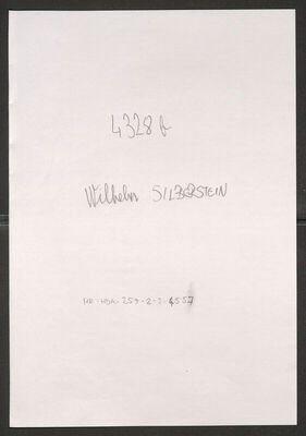 Silberstein, Wilhelm, 8.11.1872. Policijski karton