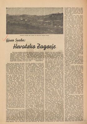 Gjuro Szabo: Hrvatsko Zagorje