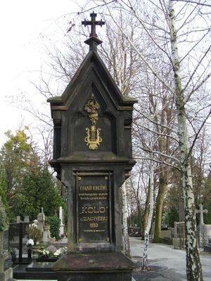 Fond Franjo Krežma, dokumentacija o grobu na Mirogoju