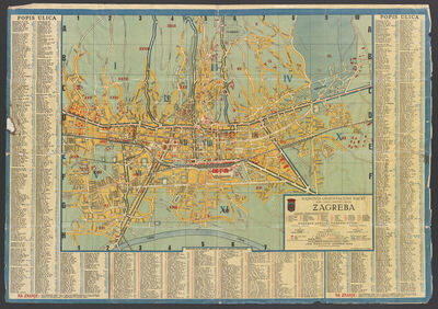 Najnoviji orijentacioni nacrt slobodnog i kraljevskog glavnog grada Zagreba