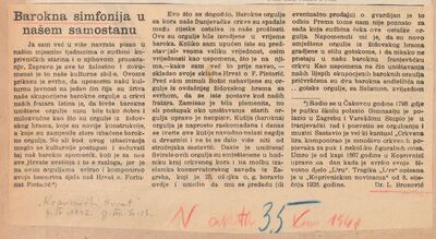 Barokna simfonija u našem samostanu