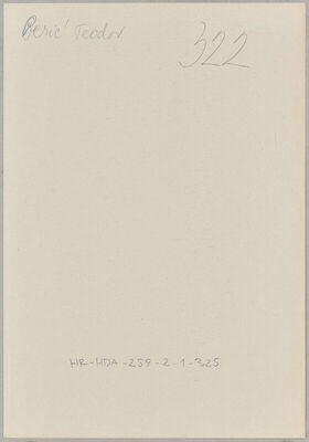 Berić, Teodor, 28.2.1895. Policijski karton