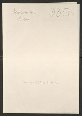 Nesvanulica, Mirko, 1913. Policijski karton