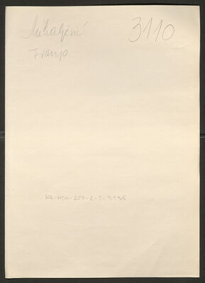 Mihaljević, Franjo, 2.10.1906. Policijski karton