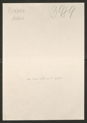 Rozman, Makso, 21.2.1895. Policijski karton