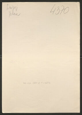 Singoj, Jelka, 7.10.1920. Policijski karton