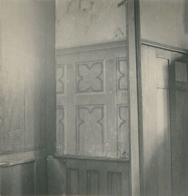 Trakošćan - dvorac, lovačka dvorana, slikana lamperija