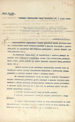 Statistički iskaz činovnika i podvornika u vojne svrhe