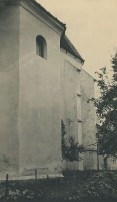 Lepoglava - Crkva Bogorodice, sakristija izvana s južne strane