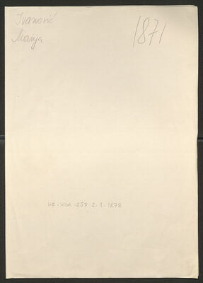 Ivanović, Marija rođ. Belina, 30.1.1907. Policijski karton