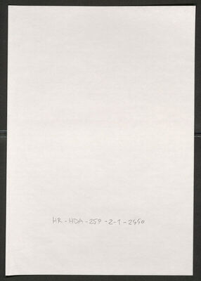 Kosovec, Tomo, 1901. Policijski karton