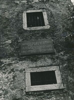 Ogulin - Stari grad, spomen ploča