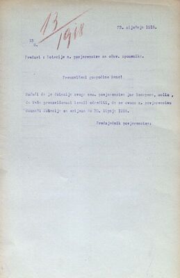 Dotacije, Zemaljsko povjerenstvo za očuvanje spomenika