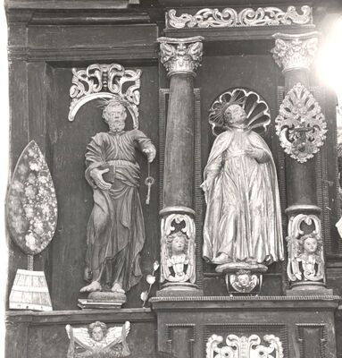 Gornji Tkalec - Kapela Uznesenja Blažene Djevice Marije, detalj glavnog oltara