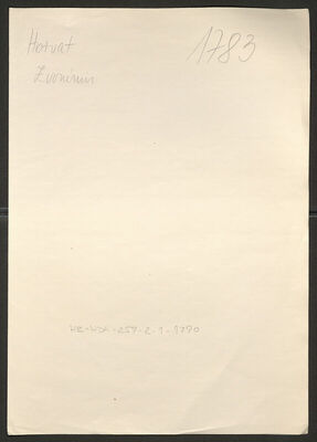 Horvat, Zvonimir, 4.7.1912. Policijski karton