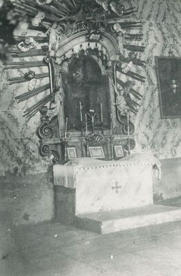 Lovrečan (Zlatar Bistrica) - Kapela sv. Lovre, unutrašnjost, detalj