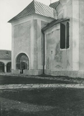 Trški Vrh (Krapina) - Crkva Majke Božje Jeruzalemske, vanjština, detalj