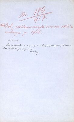 Mali Dol (Kraljevica), rekvizicija zvona - reklamacija