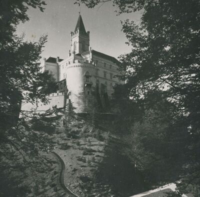 Trakošćan - dvor, pogled s istoka