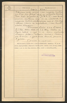 Spasić, Mile, 23 godine Policijski karton