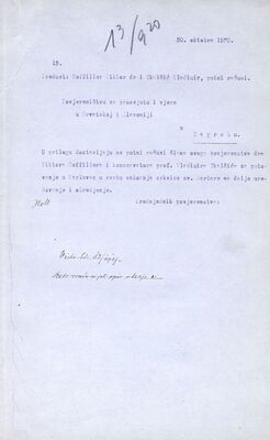 dr. Viktor Hoffiller i VladimirTkalčić, putni računi