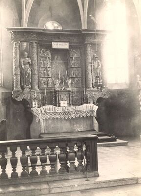 Remetinec - Crkva Blažene Djevice Marije, stari glavni oltar