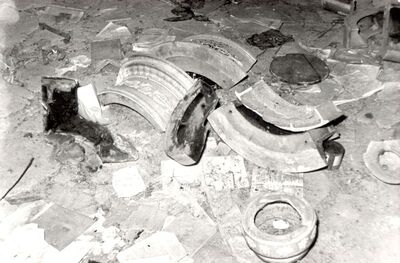 Cerje - Kurija župnog dvora, razbijena peć