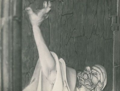 Varaždinske Toplice - Župna crkva sv. Martina, detalj oltara sv. Barbare