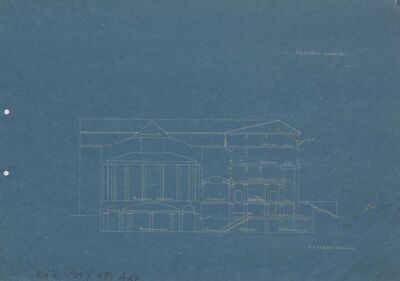 Palača burze, presjek