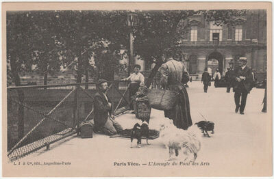 Paris Vecu - Slijepac na Pont des Arts