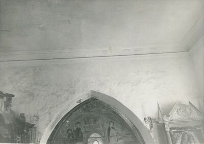 Martinšćina (Zlatar) - Crkva sv. Martina, detalj svoda lađe i trijumfalnog luka