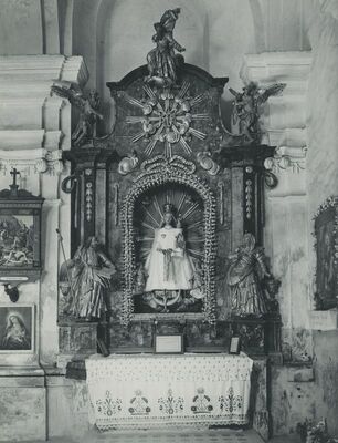 Kamenica (Lepoglava) - Župna crkva sv. Bartola, oltar Blažene Djevice Marije