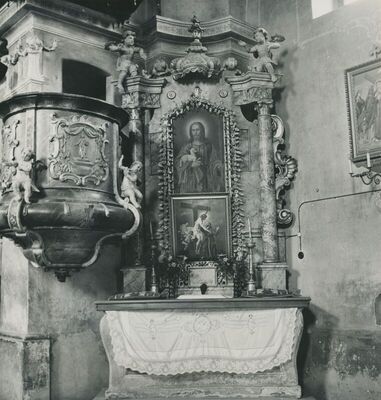 Donja Bedekovčina (Bedekovčina) - Župna crkva sv. Barbare, unutrašnjost, detalj